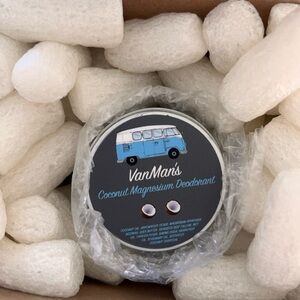 Vanman Coconut Magnesium Deodorant - Blue and Gray